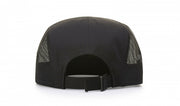 NEW 5 Panel Adjustable Mesh Strapback - Black