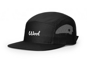 NEW 5 Panel Adjustable Mesh Strapback - Black