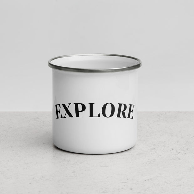 "EXPLORE" Enamel Mug