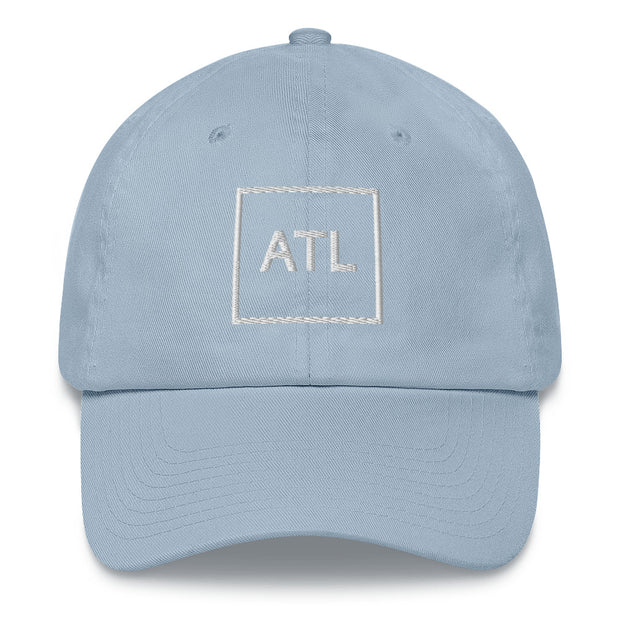 White "ATL" Dad hat