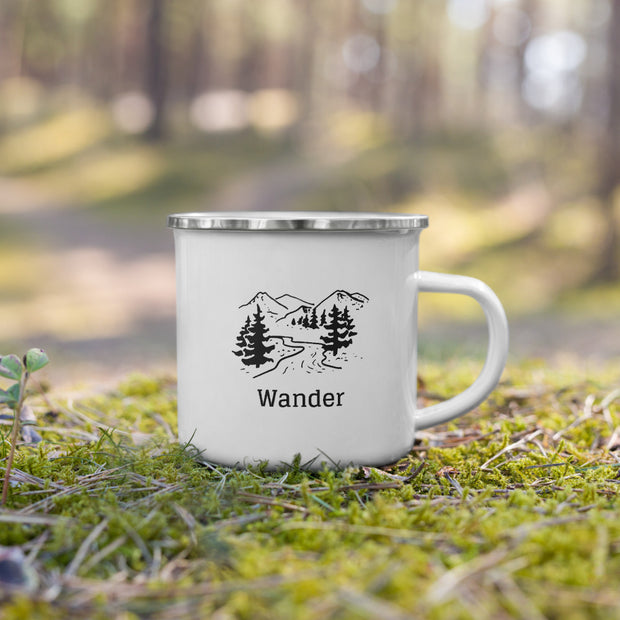 Wander Enamel Mug